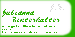 julianna winterhalter business card